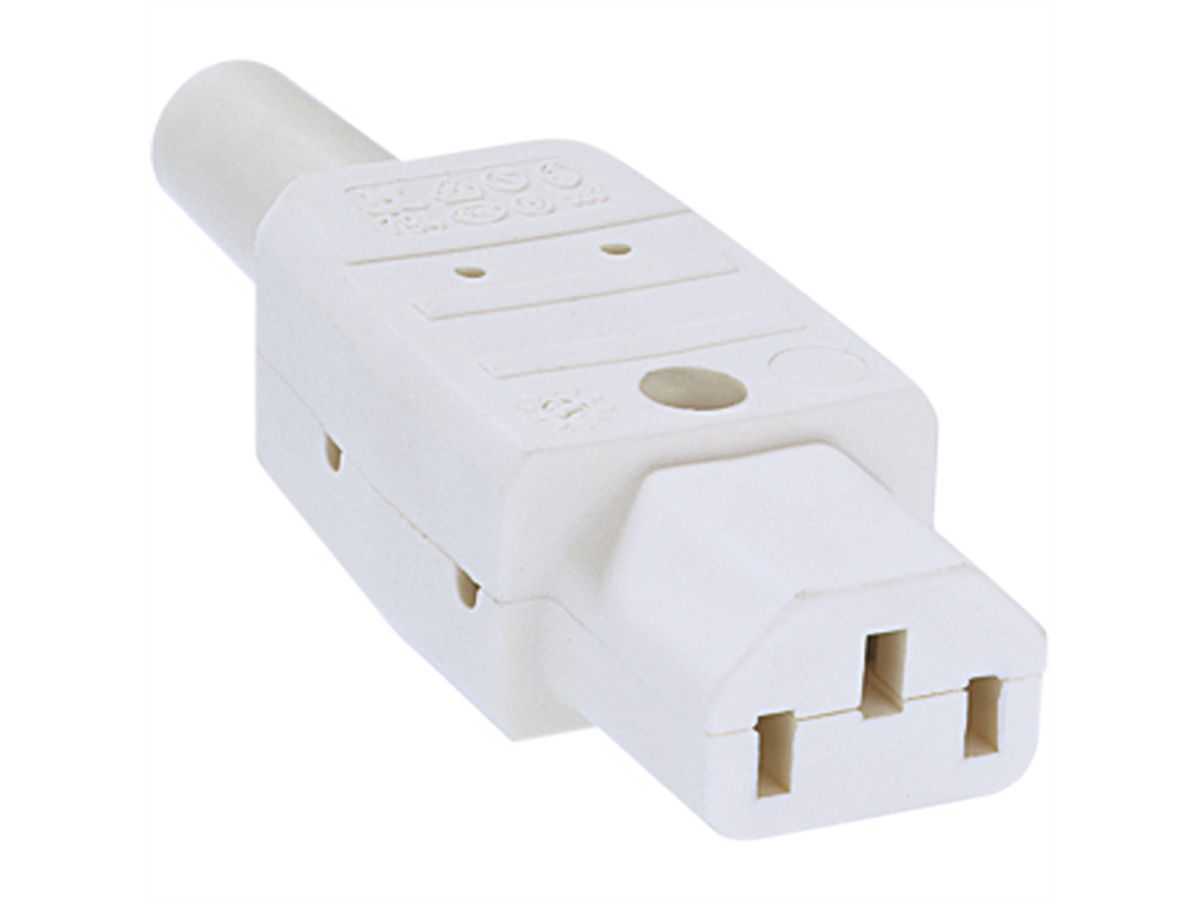 BACHMANN Kaltgerätedose Nr.794 70°C, weiß