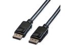 ROLINE Câble DisplayPort v1.2, TPE, DP M - DP M, noir, 3 m