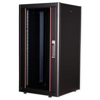 ROLINE 19" Baie réseau Basic 22U, 600x600 LxP Porte verre noir