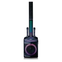 Lenco PA-220BK, 2 microphones,, BT, lumière de fête, 120W RMS