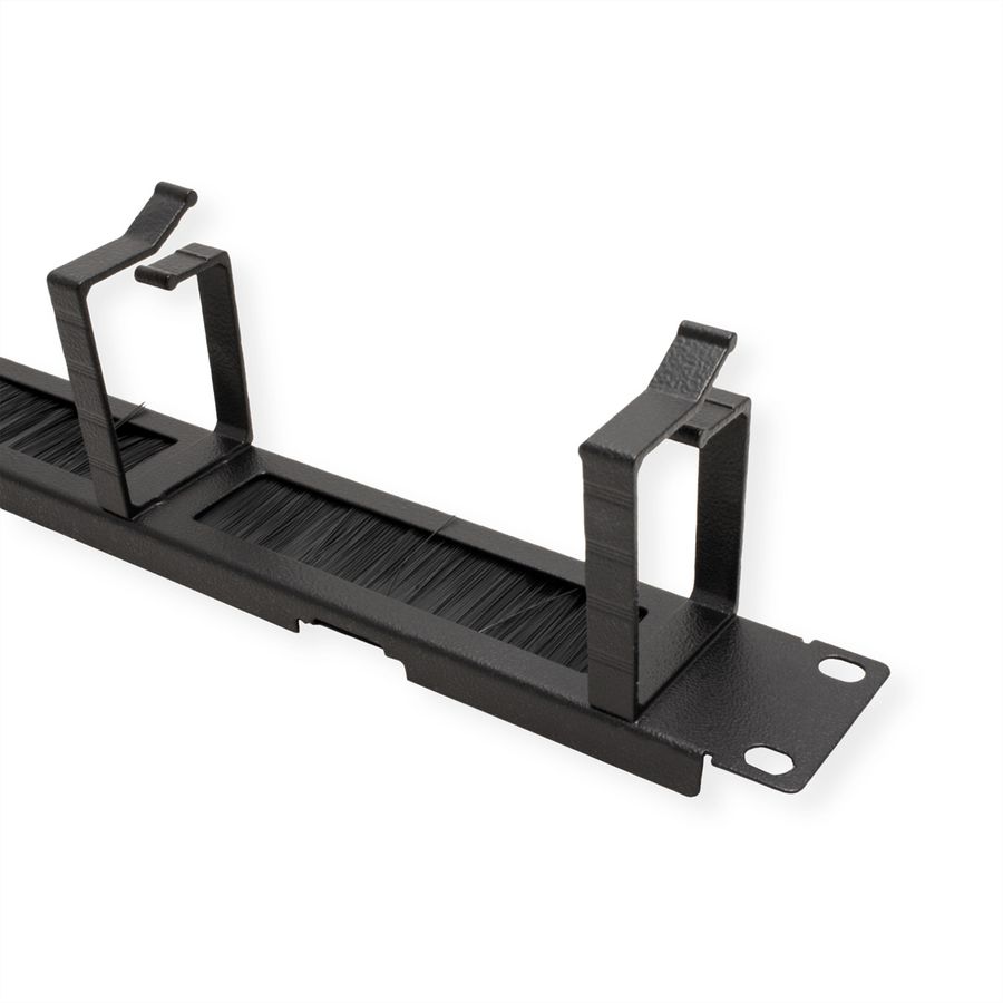 ROLINE 19-Zoll Rangierpanel 1 HE, mit Bürstenleiste 44x60mm schwarz