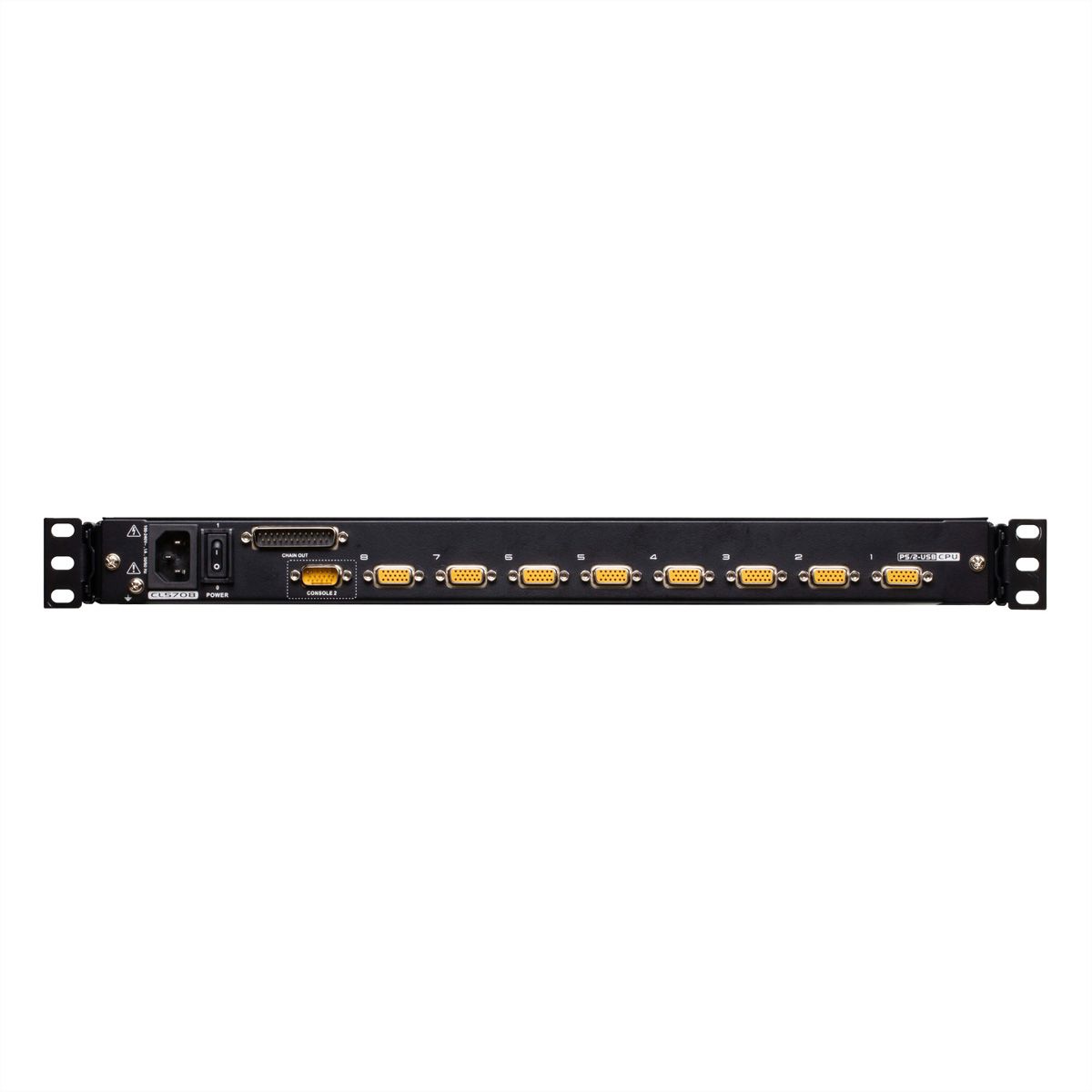ATEN CL5708MW 43cm wide LCD KVM Switch, USB-PS/2,VGA, 8 Port, DE-Layout