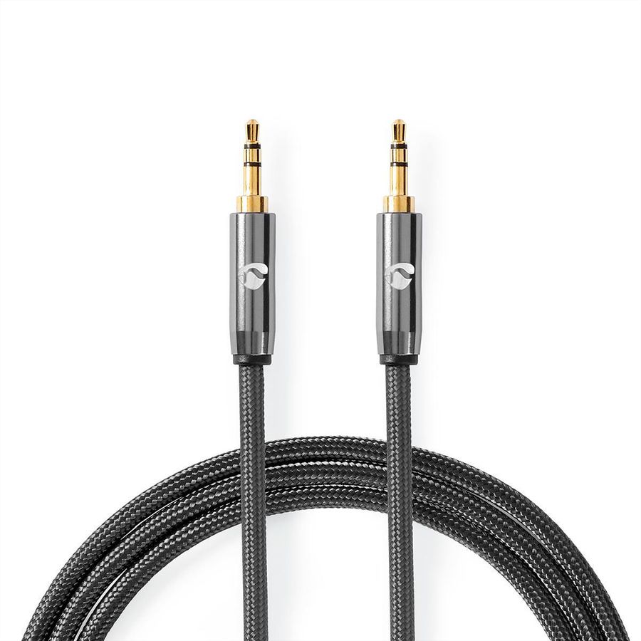 Nedis 3.5mm Verbindungskabel ST / ST, grau, 5 m