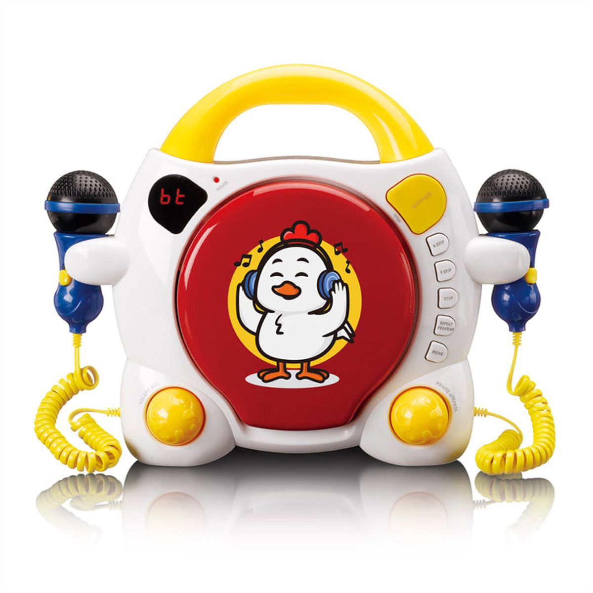 Lenco Lecteur CD Portabler KCD-011KIDS, BT, y compris 2 microphones
