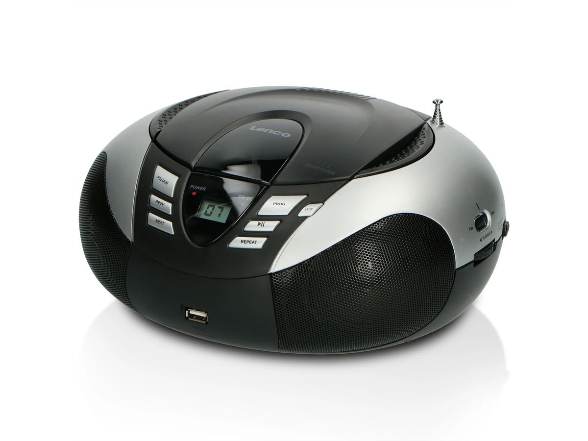 Lenco Boombox SCD-37 USB Silver