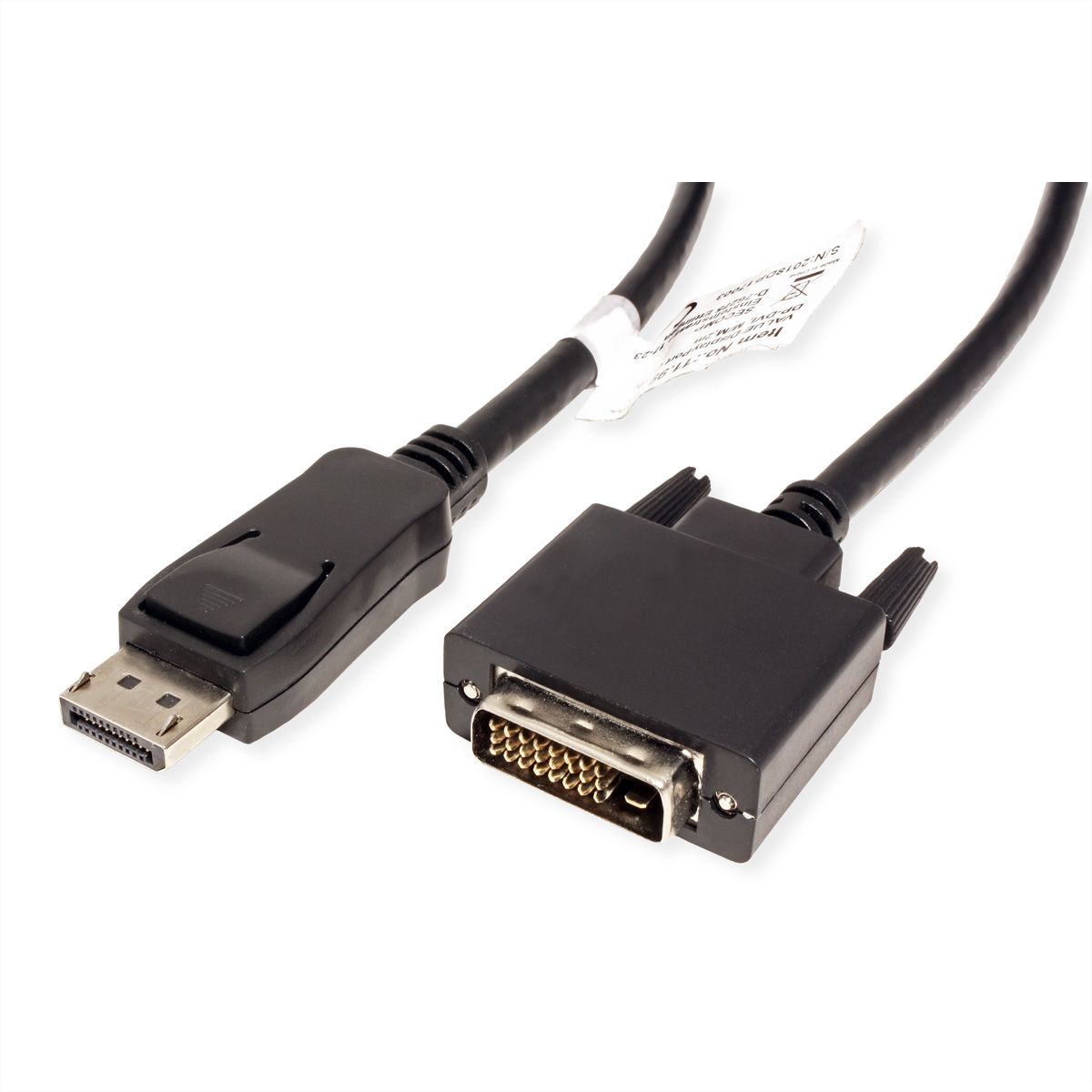 VALUE Câble DisplayPort DP M - DVI-D M, noir, 1 m