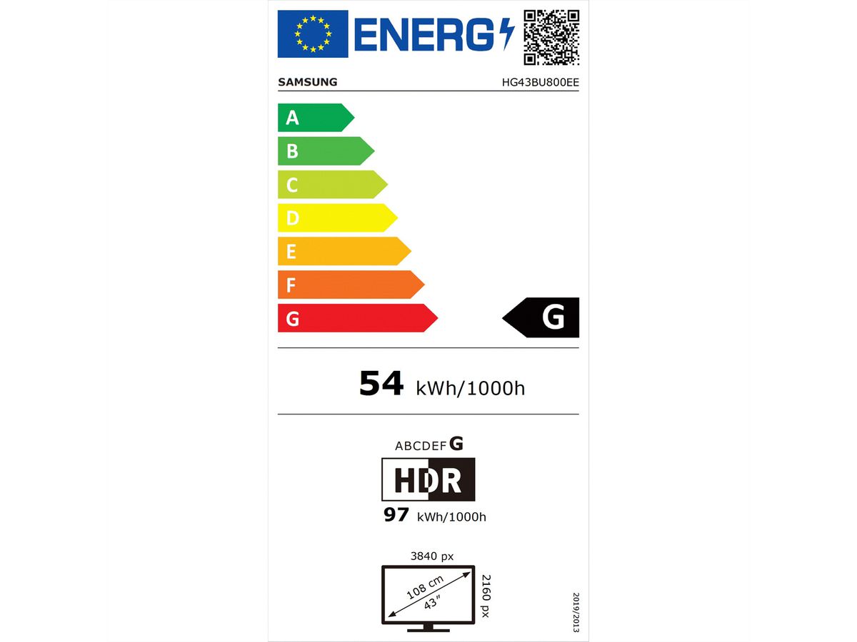 Samsung Hotel TV HG43BU800, 43". UHD