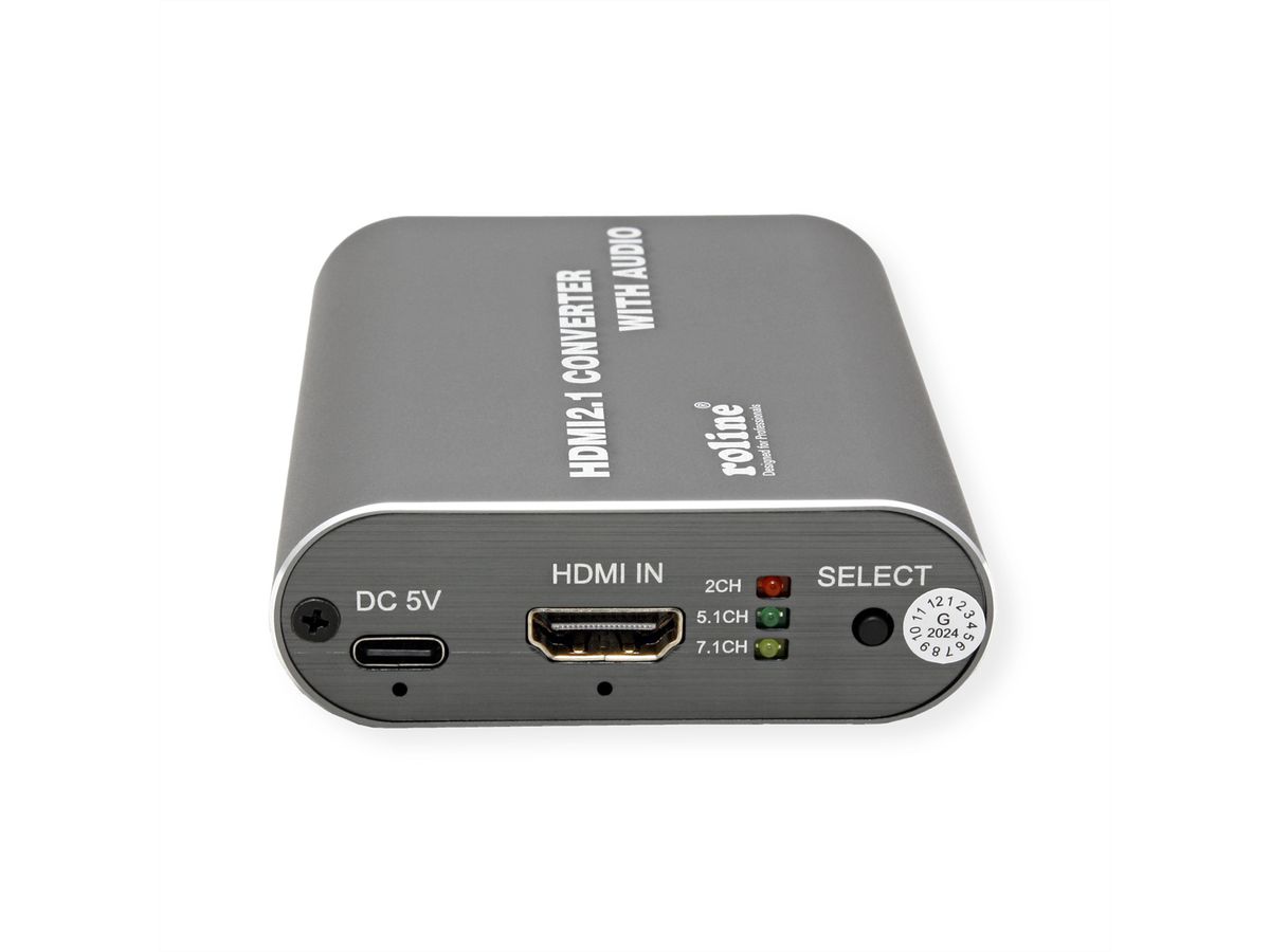 ROLINE Extracteur Audio HDMI 8K, LPCM 7.1