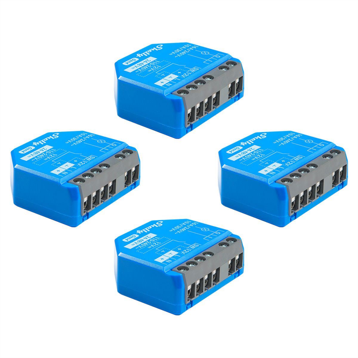 Shelly Schaltaktor 1 Gen4, (Quadro pack)