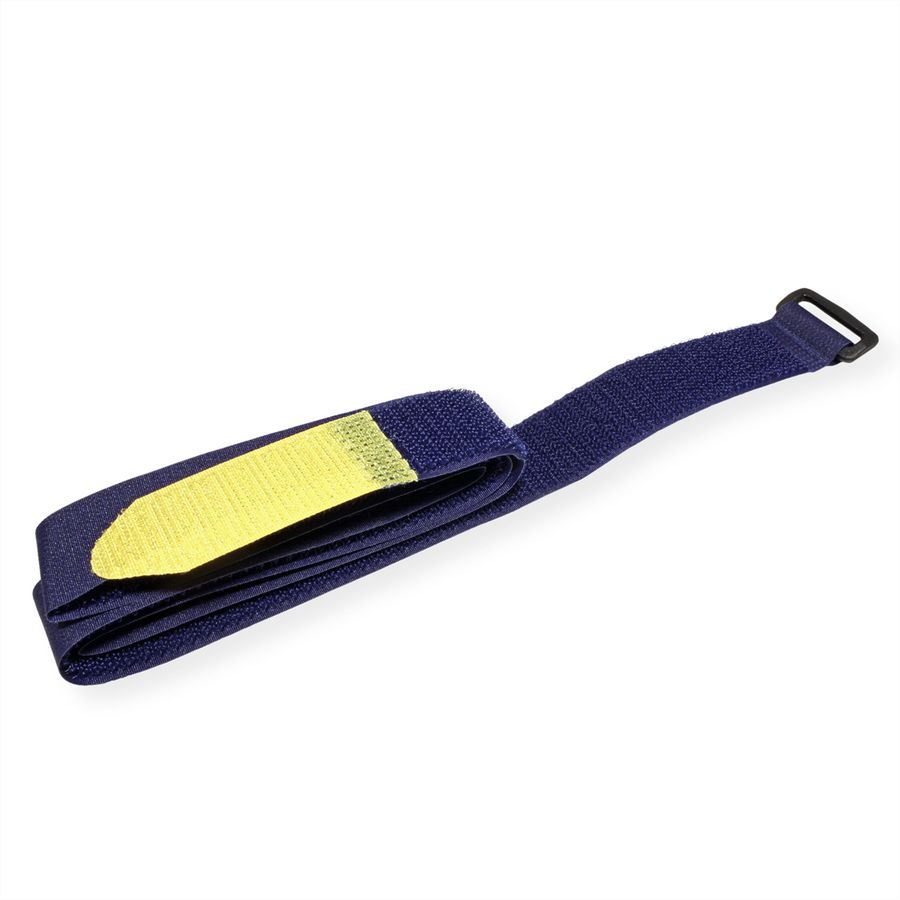 VELCRO® Sangle Everyd.25mmx92cm x 2 bleue, sangle crochets & velours ajustable