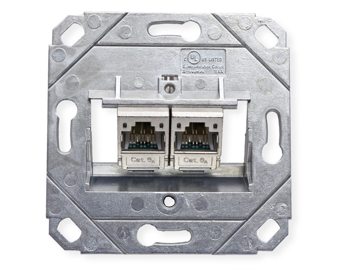 BTR Prise encastrable BC module 2 ports E-DAT, Cat.6 (Classe E)