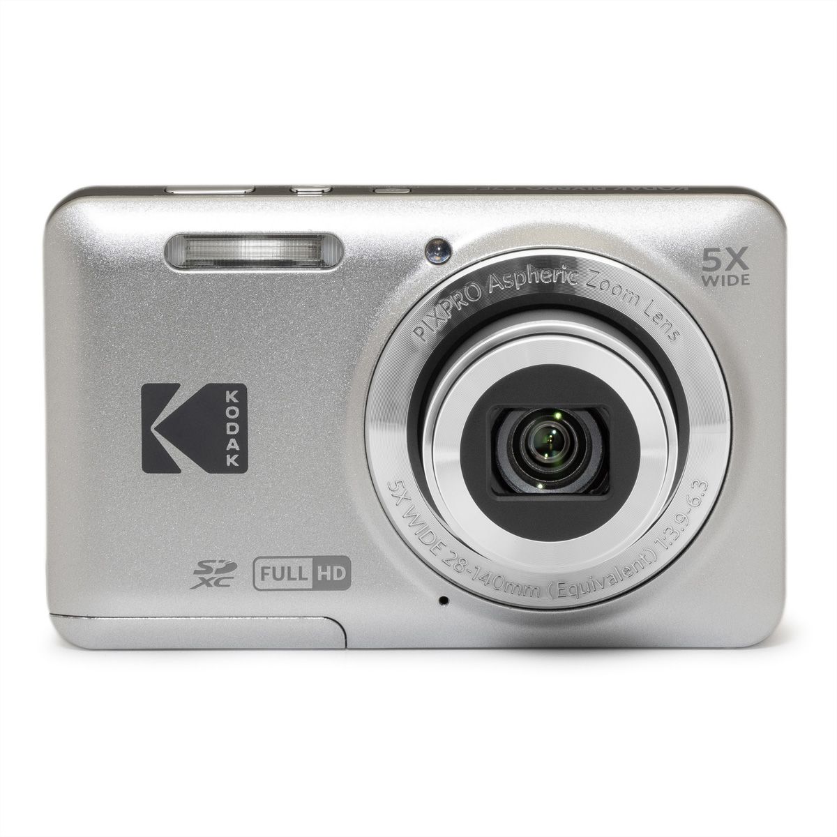 Appareil photo compact Kodak PixPro FZ55 argent, 16 MP, zoom 5x, Full HD