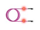 EasyLan LWL-LED-Patchkabel duplex 50/125µm OM4, LC/LC, violett, 1 m