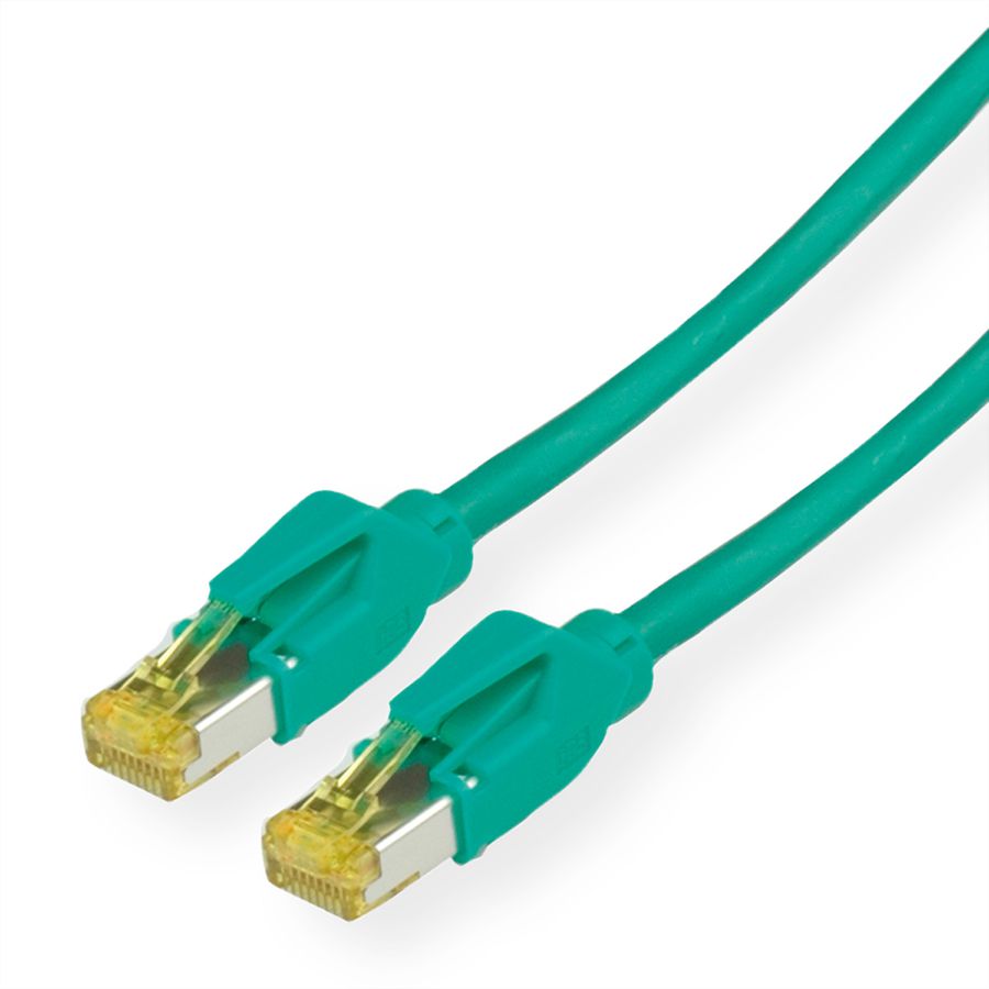 KERPEN Patchkabel Cat.6A (Class EA) S/F, MegaLine F6-90, HiRose TM31, LS0H, grün, 10 m
