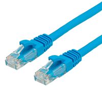 Cordon VALUE Cat.6A (Classe EA) / 10 Gigabit UTP, bleu, 0,3 m