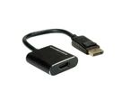 ROLINE Adaptateur DisplayPort - HDMI, 4K@60Hz, DP v1.4, DP M-HDMI F