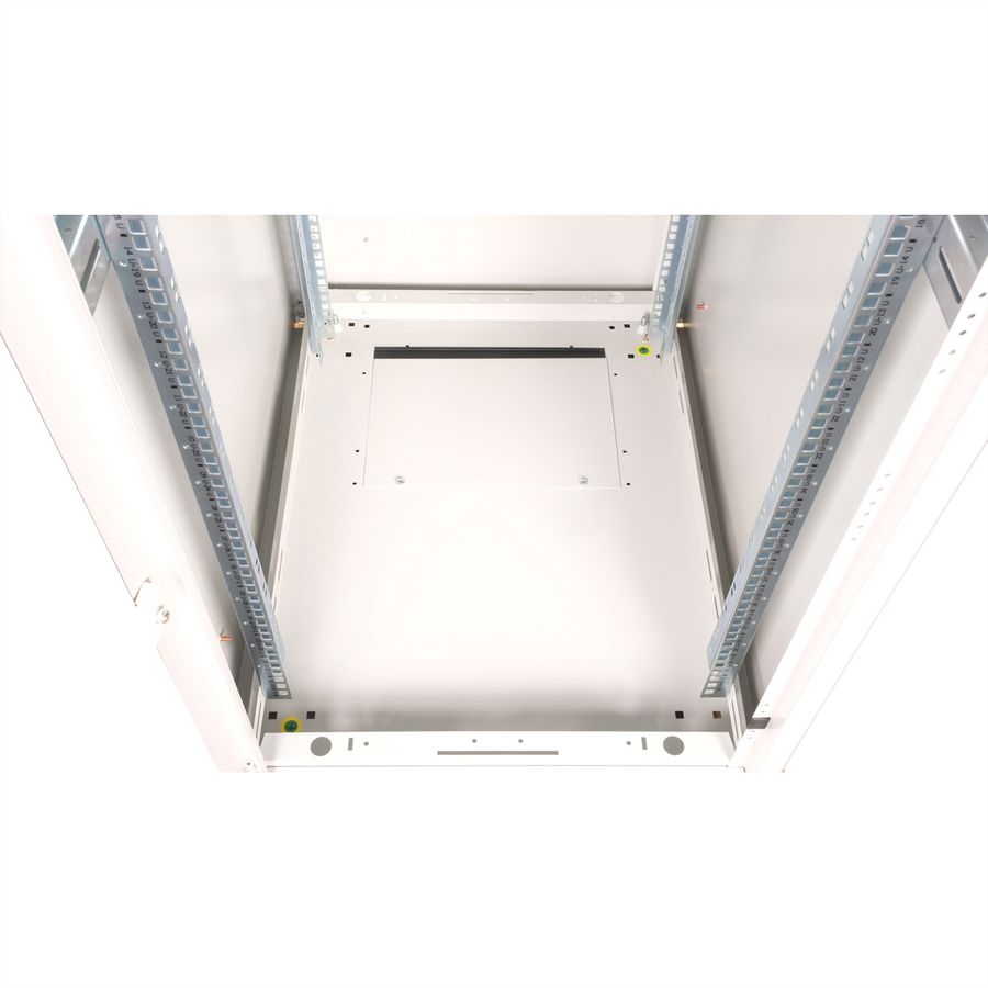 ROLINE 19-Zoll Netzwerkschrank Basic 32 HE, 600x800 BxT Glastür grau