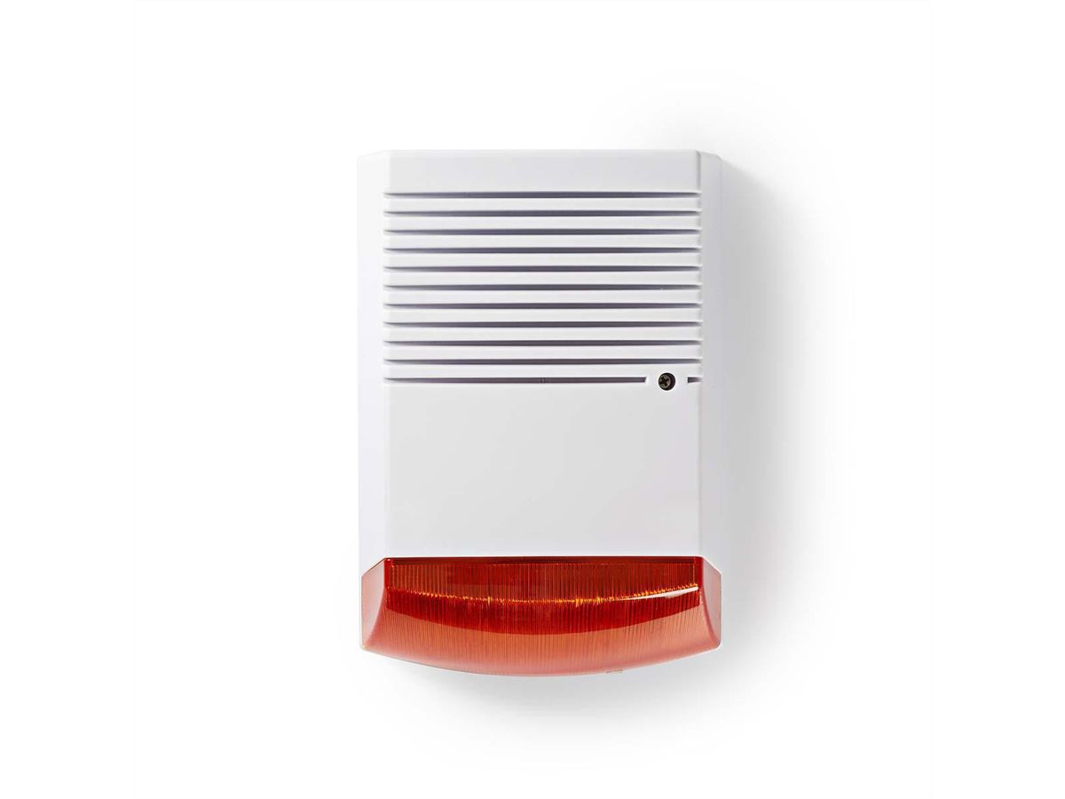 Nedis Dummy Sicherheits Sirene, IP44, Weiss