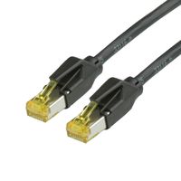 Cordon DRAKA Cat.6A (Classe EA) UC900 / HIROSE TM31, noir, 0,5 m
