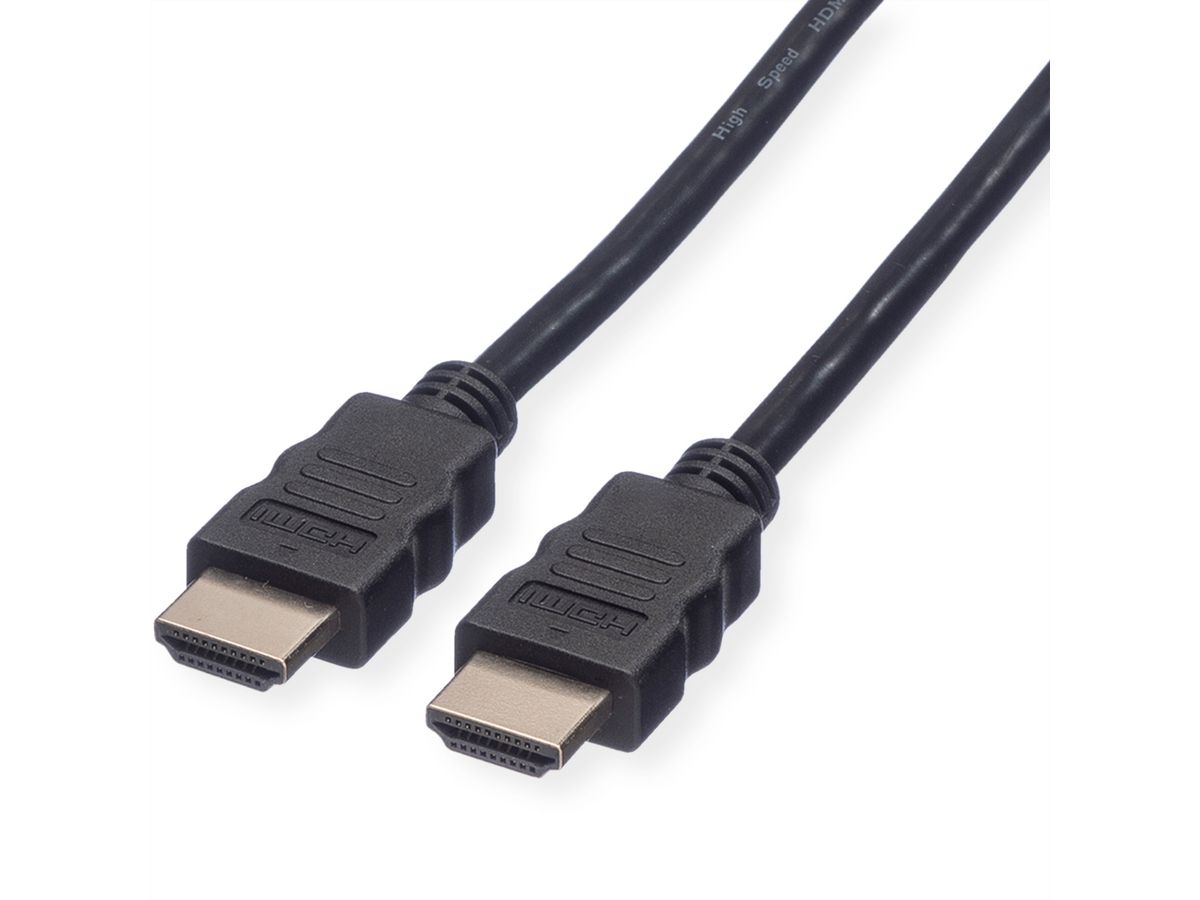 VALUE Câble HDMI Ultra HD avec Ethernet, 4K, M/M, noir, 1,5 m