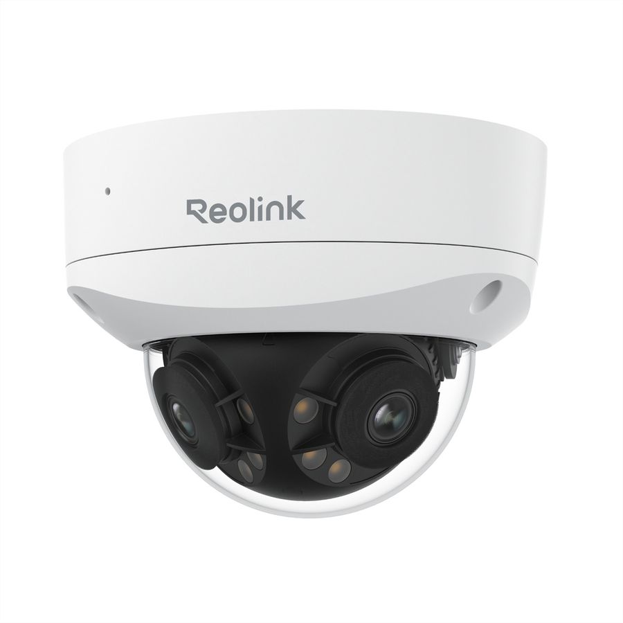 Reolink Duo Outdoor Caméra dôme anti-vandalisme 16 MP, 180°, IR-LED 30m, IK10, PoE