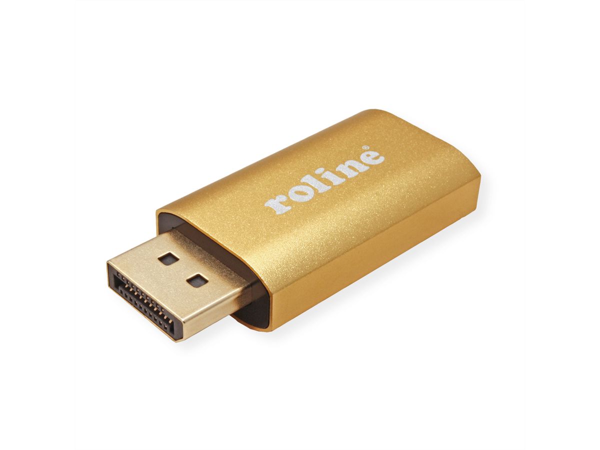 ROLINE GOLD Adaptateur DisplayPort - HDMI, 4K, v1.2, DP M-HDMI F