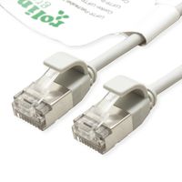 ROLINE GREEN Cordon DataCenter U/FTP Cat.6A (Classe EA), LSOH, slim, gris, 0,5 m