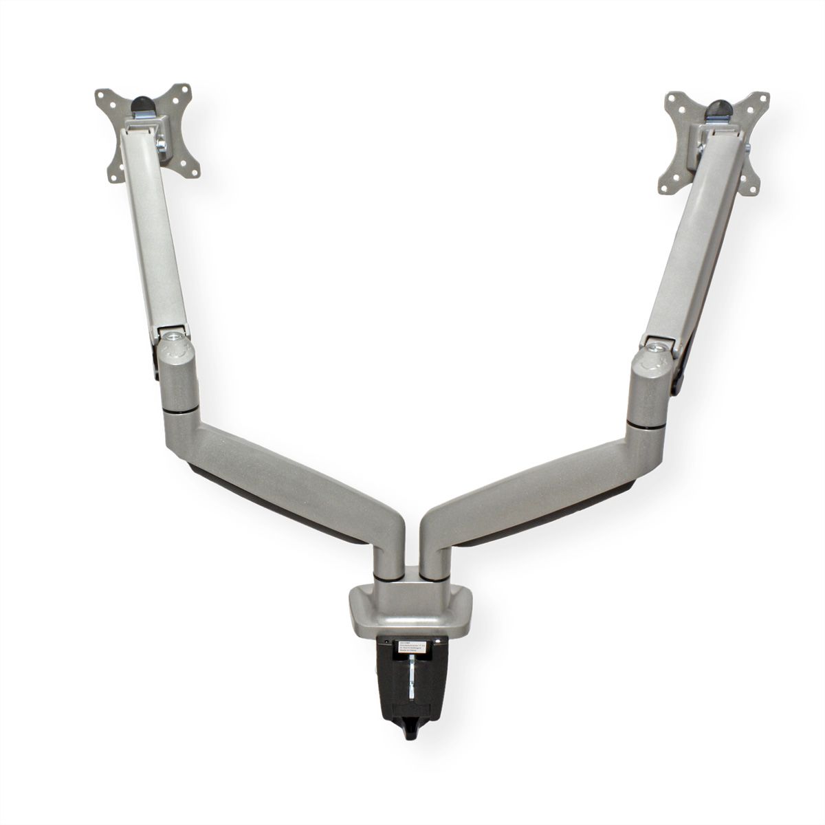 VALUE Bras double LCD, vérin à gaz, 6 articulations, fixation sur bureau