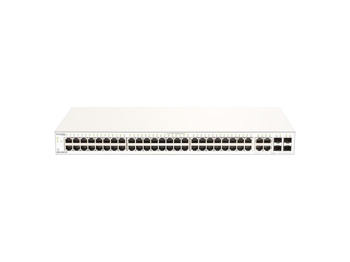 D-Link DBS-2000-52 Switch Gigabit 52 ports Nuclias Cloud Managed Layer2