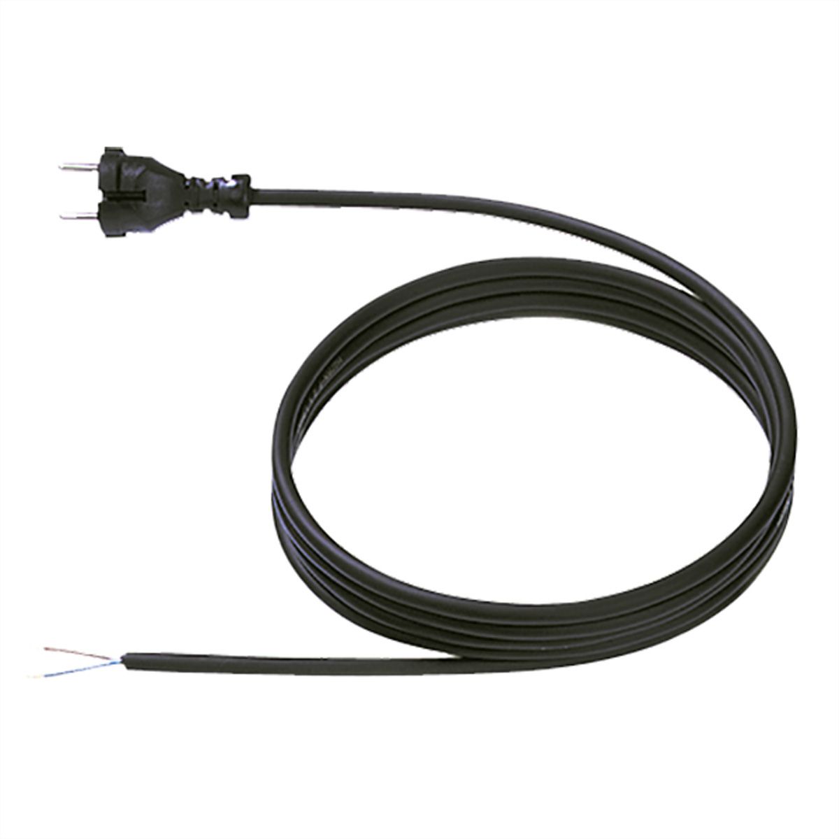 BACHMANN Câble néoprène 2x1.5 2m noir, H07RN-F 24G/fils ouverts