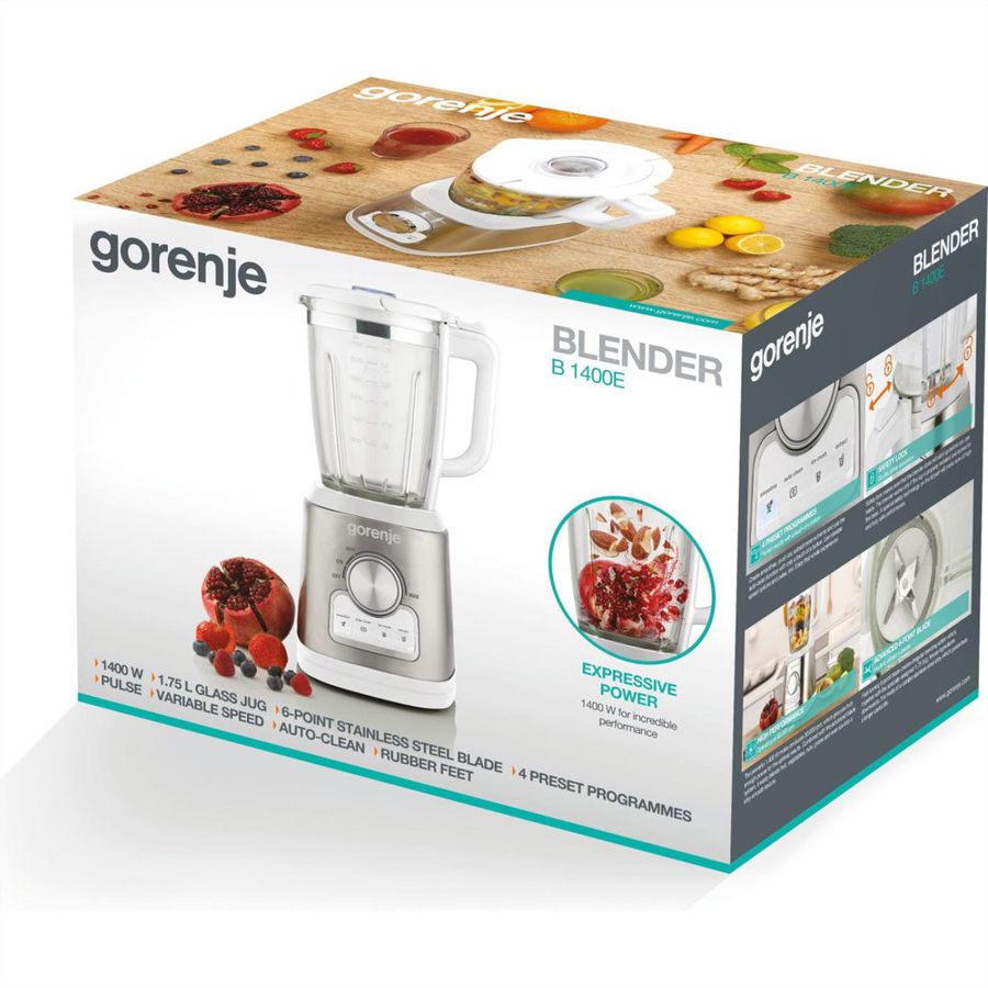 Gorenje Standmixer B1400E, 1400W, weiss/silber