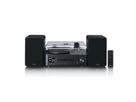 Lenco MC-760BK - Hi-Fi-Stereoanlage mit Plattenspieler und Lautsprechern, Internetradio, DAB+, FM, Bluetooth®, CD/MP3-Player - Schwarz