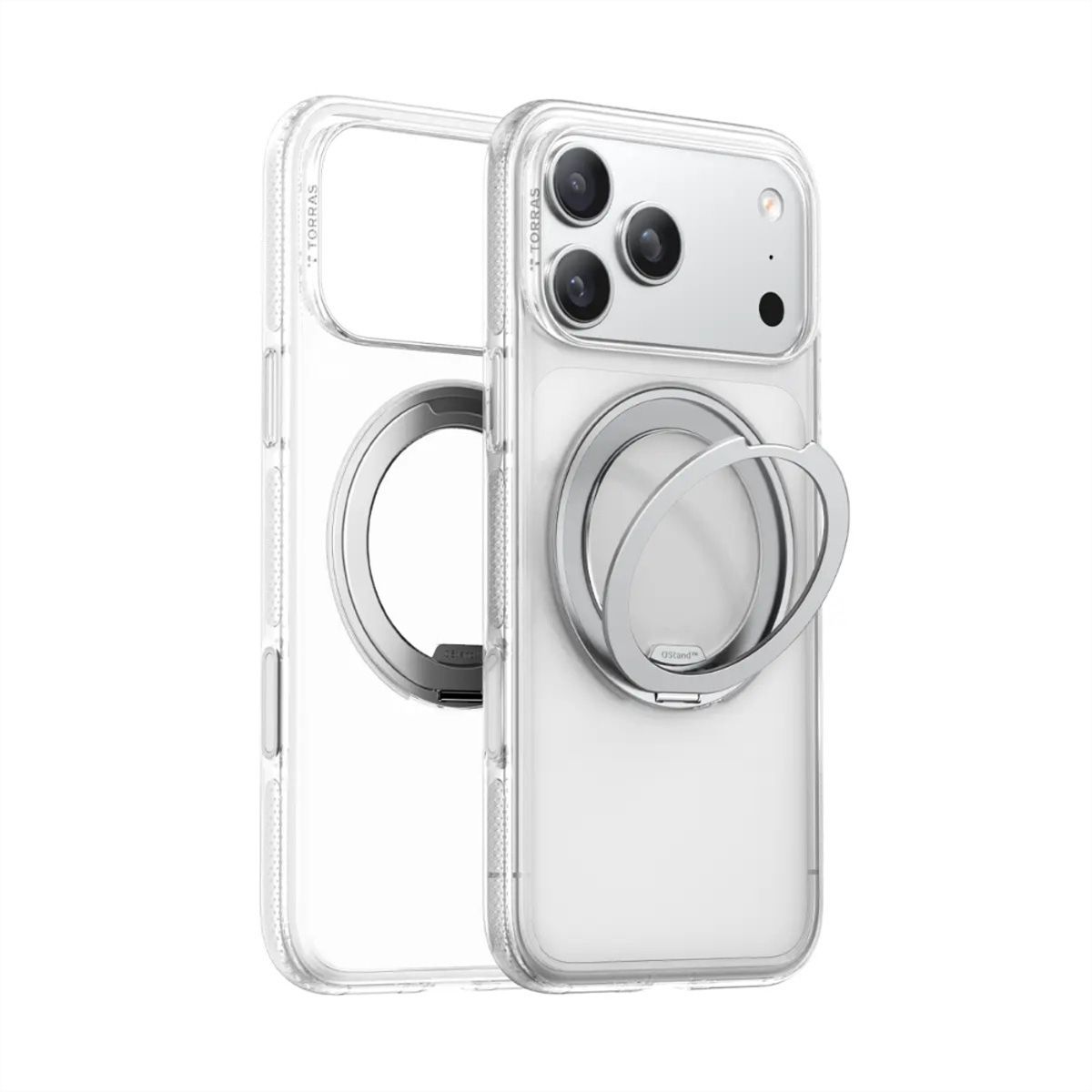 Torras Ostand R Fitness Case, iPhone 17 Pro Max, MagSafe, transparent