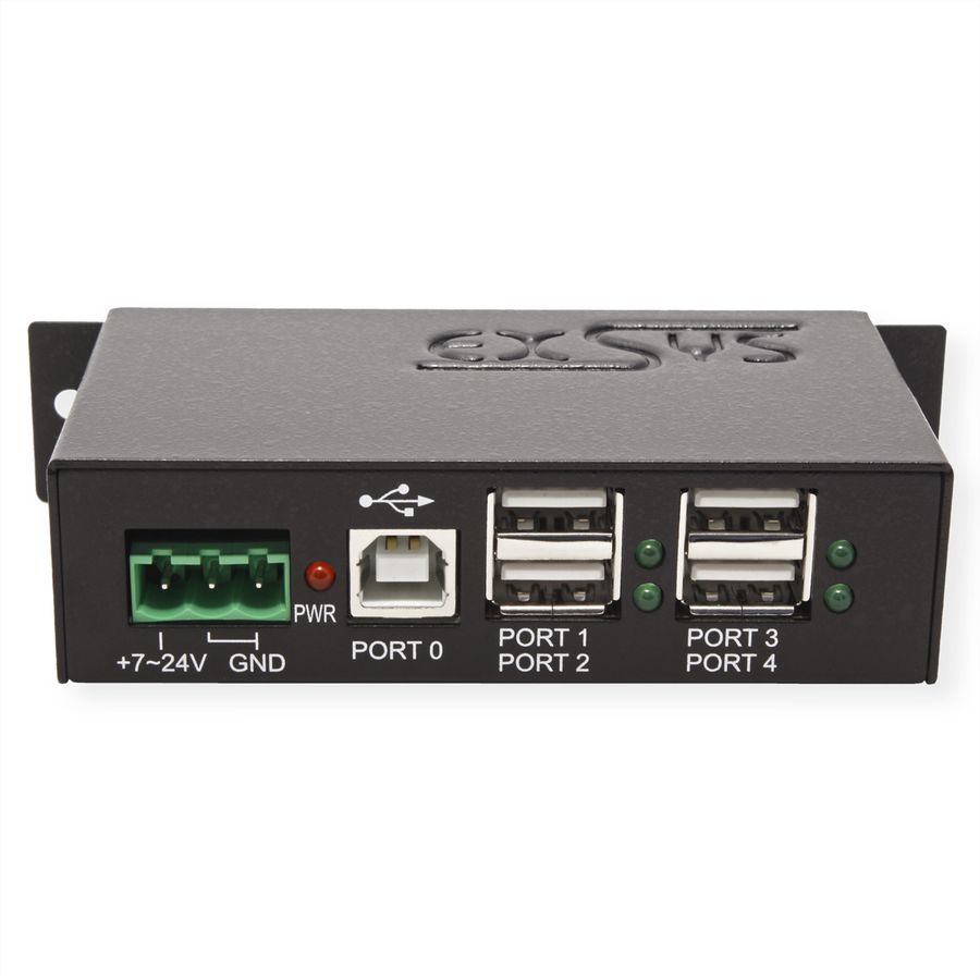 EXSYS EX-1163HMS USB 2.0 Hub Metall 4-Port