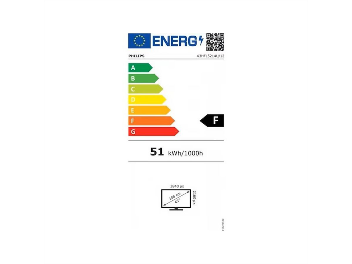 **Retoure**Philips Hotel TV 43HFL5214U/12, 43", UHD, 350cd/m², Netflix