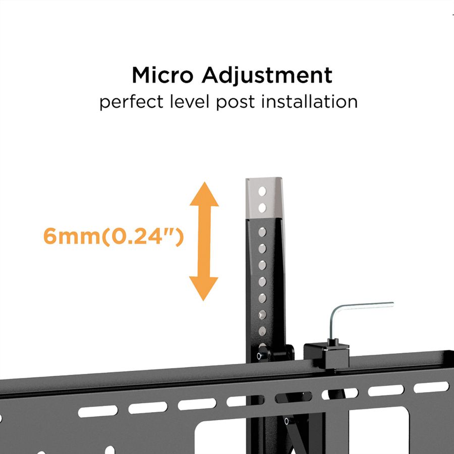 VALUE Support mural TV, distance murale de 47 mm, inclinable, 37–80 pouces, jusqu'à 75 kg