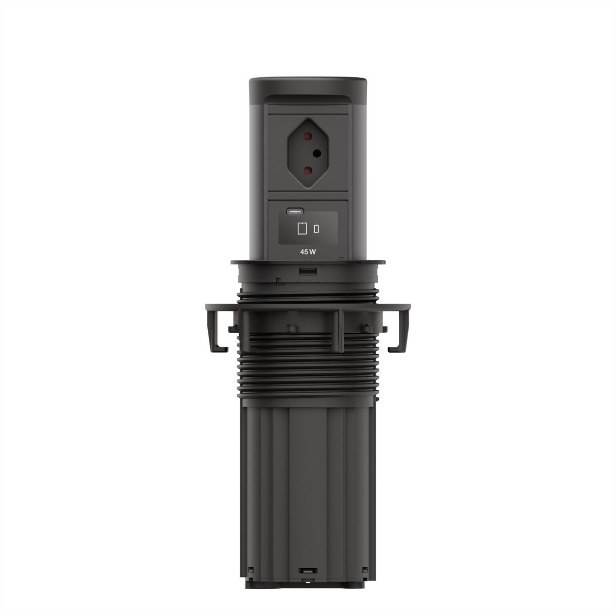 BACHMANN ELEVATOR2 1xCH T13, 1xUSB C Wireless Charger RAL9005 2,0m AE