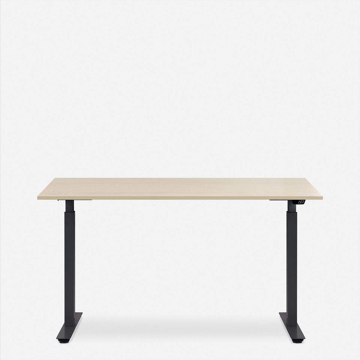 WRK21 Schreibtisch Smart 180 x 80 cm, Höhenverstellbar, Mandal Ahorn / Schwarz