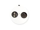 BACHMANN TWIST 1xUTE 1xUSB Charger Strom 2,0m AEH,RAL9010 30GE
