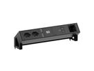 BACHMANN DESK2 2xCH 90° 1xUSB C/C 100W, 1xCM L=0,2m RAL9005