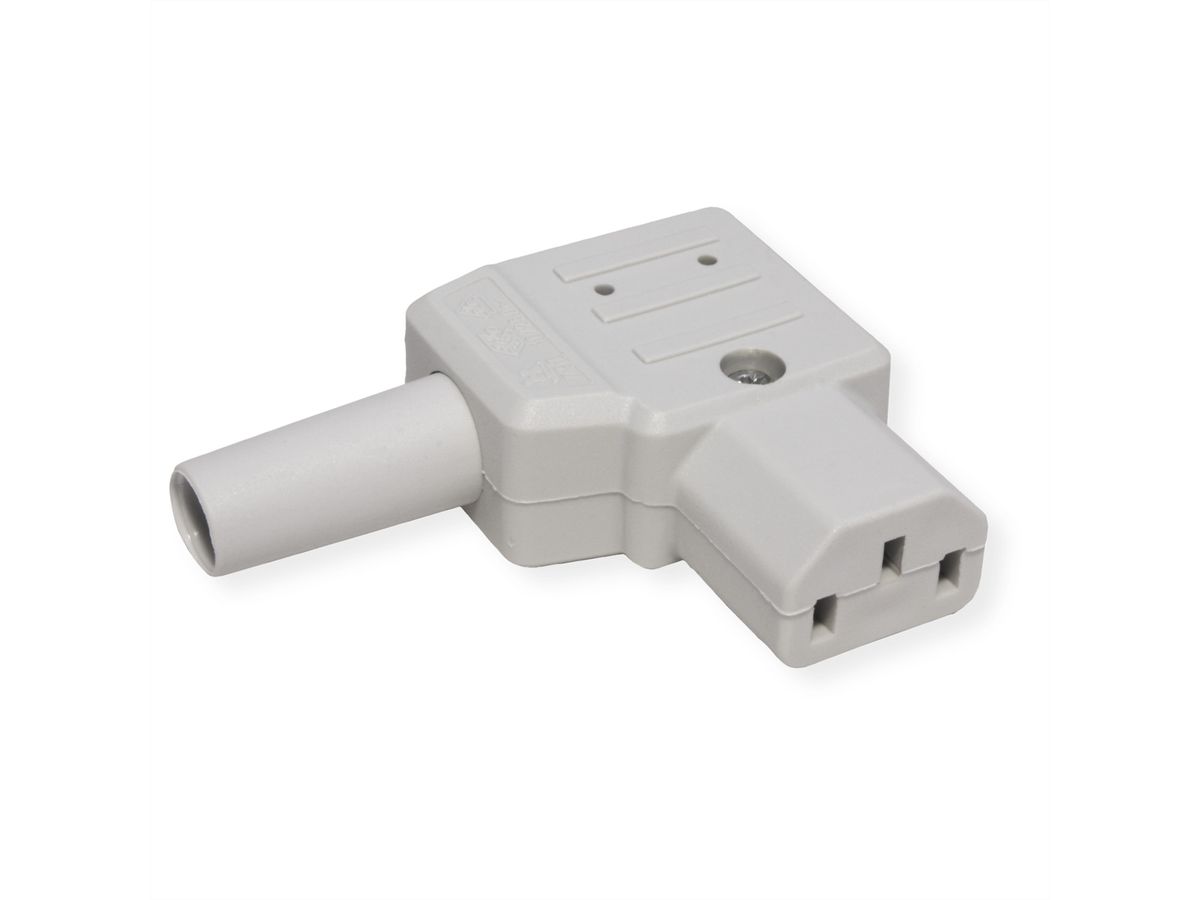 BACHMANN Kaltgerätedose Typ 790 70°C, gewinkelt, weiß