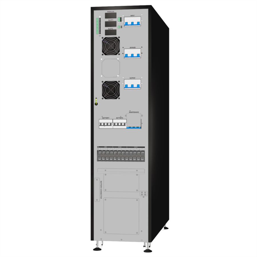 AEC IST7 40kVA - Online Tower USV –  160x 9Ah Batterien – 8 Min. Autonomie bei 100% Last, mit internen Batterien – 80x 9Ah LL & externer Batterieschrank BB4 mit 80x 9Ah LL