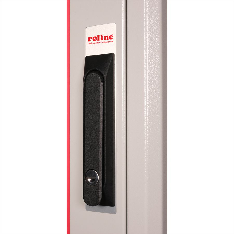 ROLINE 19-Zoll Netzwerkschrank Pro 16 HE, 600x800 BxT Glastür grau