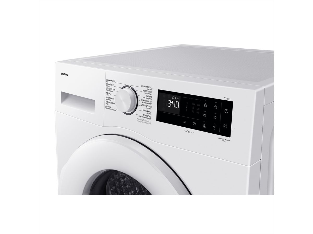 Samsung Wäschetrockner DV5000, 9kg, C, Optimal DryTM, weiss