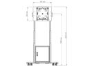 Hagor mobiles Standsystem Mobile Lift Pro Light III Flip, mobiles Liftsystem, displayspezifisch für Samsung Flip, weiß