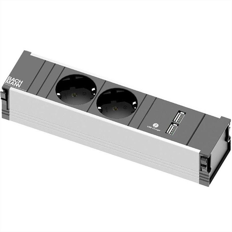 BACHMANN CONI 2x Schutzkontakt 1x USB Charger
