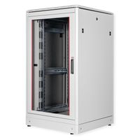 ROLINE 19" Baie réseau Pro 26U, 800x800 LxP Porte verre gris