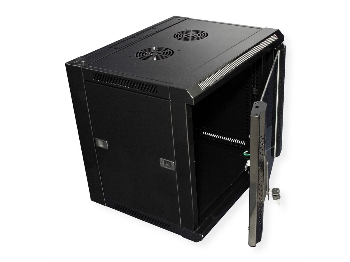 VALUE Armoire murale 9 UH (HxLxP) 500x570x450mm , noir