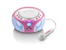 Lenco CD-Player SCD-650, Pink, Lichteffekt