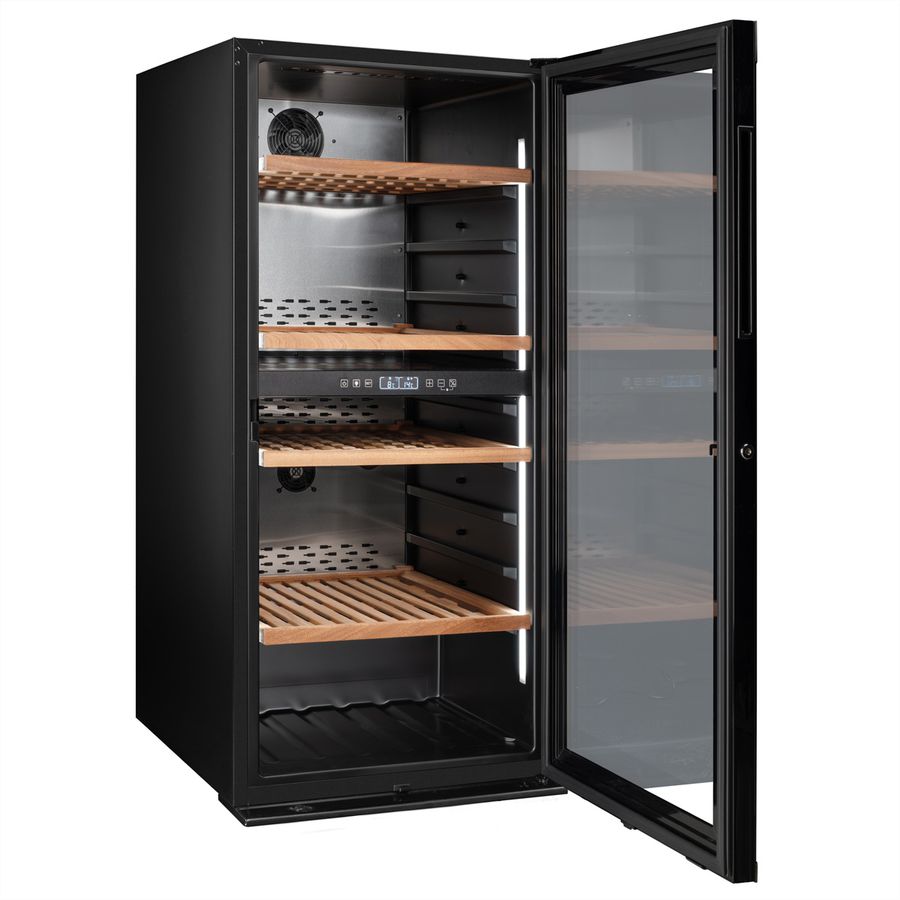 Climadiff Armoire à vin MILLESIME140DB, Autonome, 2 zones, 138 bouteilles